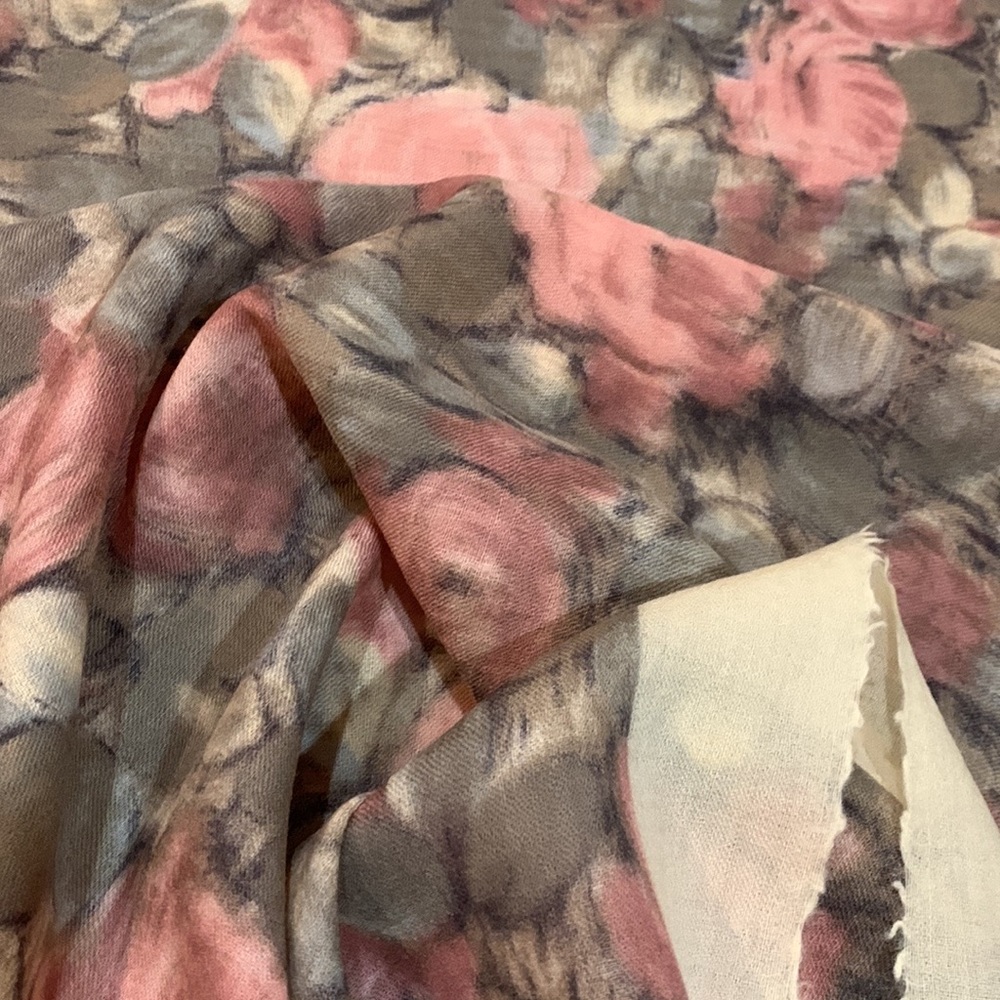 💗ECHO Vintage Pure Wool Scarf 1980s